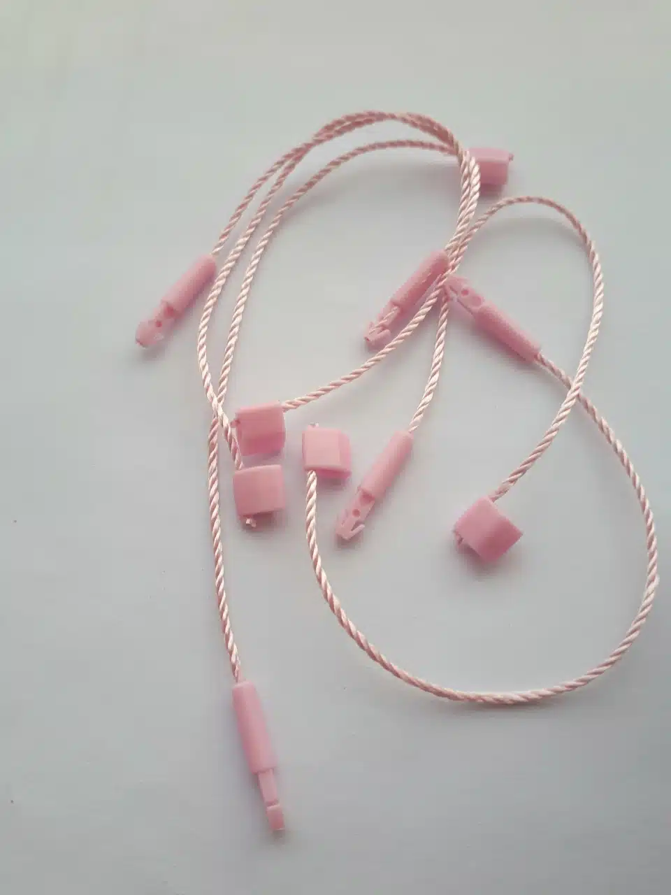 Pastel roze klikboxen met 100 mm touwtje - Per 1000 stuks - Afbeelding 3