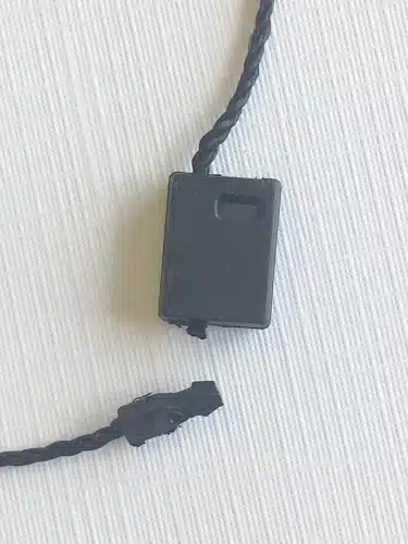 Klikboxen zwart 200 mm touwtje - Per 1000 stuks - Afbeelding 2