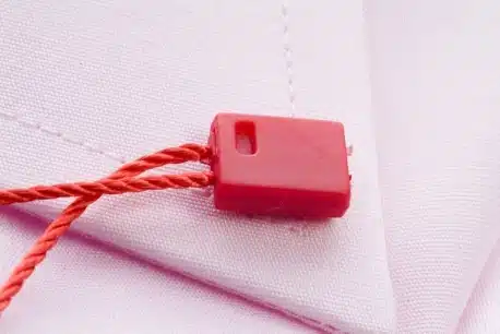 Rode klikboxen met een touwtje van 160mm - Verpakt per 1000 stuks - Afbeelding 2