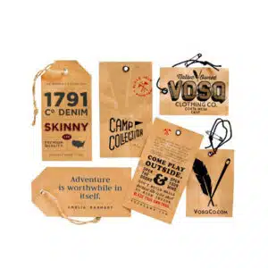 recycled kraft hangtag