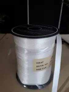 10mm wit satijn lint