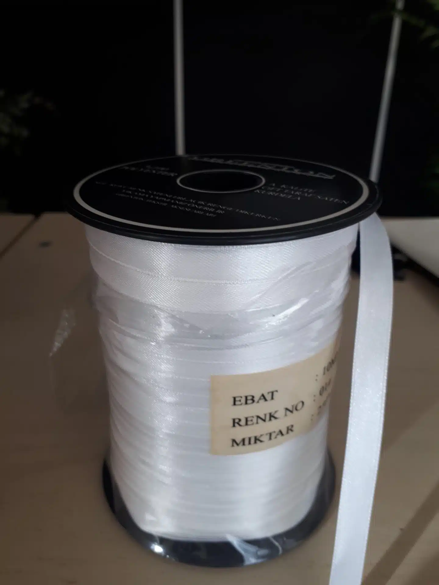 10mm wit satijn lint